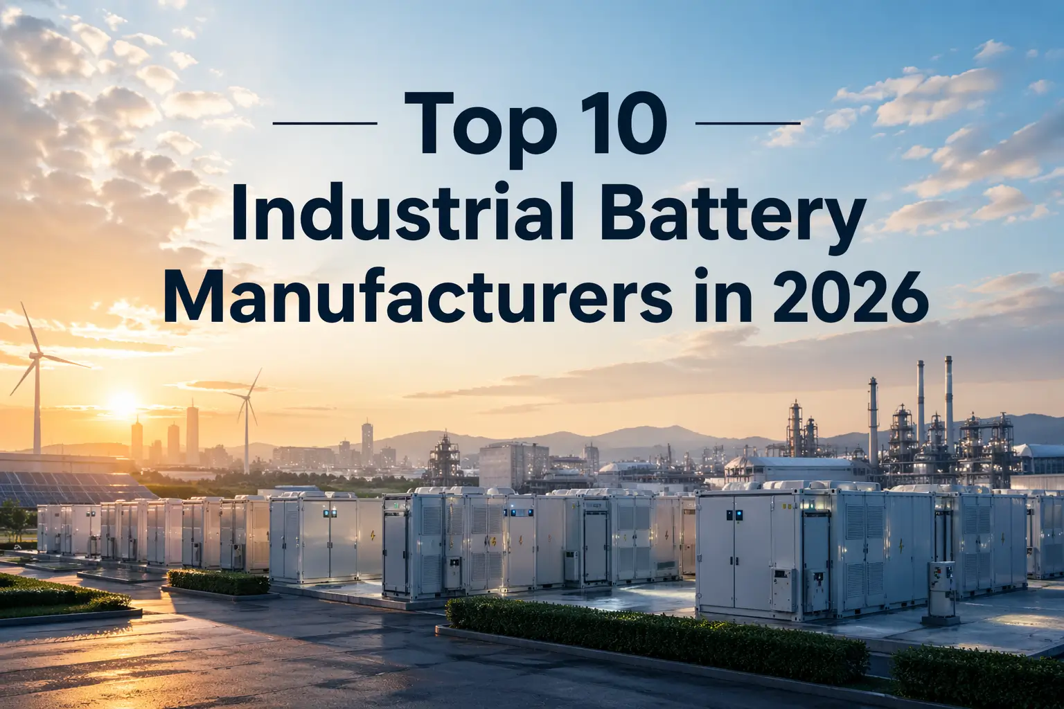 Topp 10 industribatteritillverkare 2026