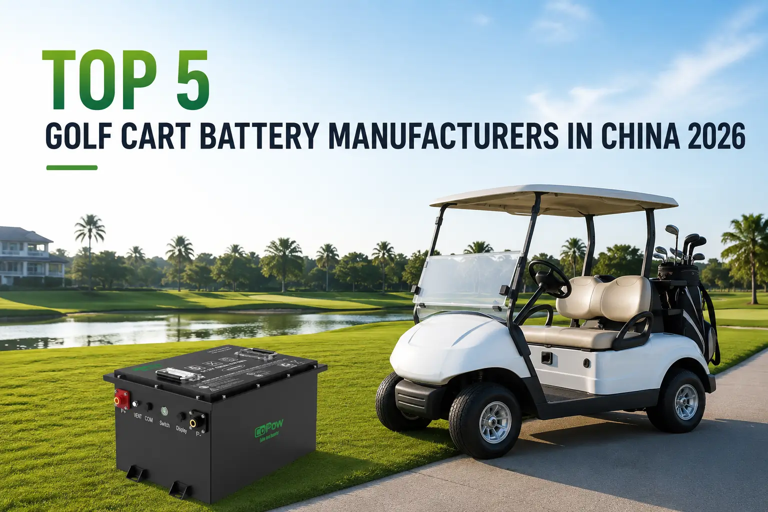Topp 5 golfvagnsbatteritillverkare i Kina 2026